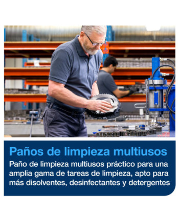 Tork Paño de Limpieza Blanco W4, Paño flexible, 4 × 120 unidades, 510479