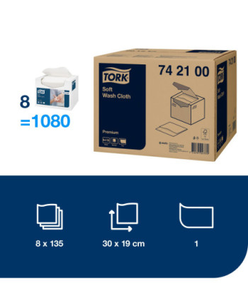 Paños suaves para lavado Tork Premium
