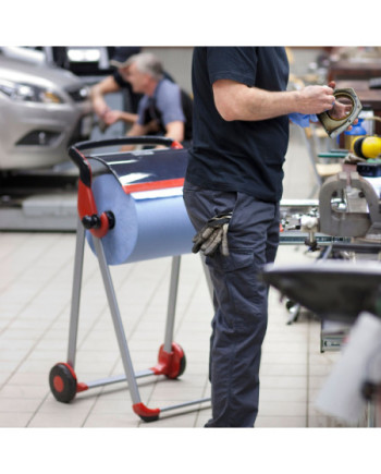 Tork Papel de Secado Industrial Ultrarresistente Azul W1/2, Protege las manos, 2 × 350 Servicios, 130081