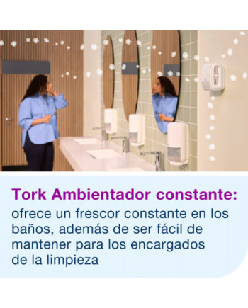 Tork Dispensador para Ambientador Constante Blanco A3, Línea Elevation, 256010