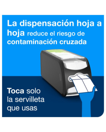 Tork Xpressnap Fit® Dispensador de Servilletas para Barra Negro N14, Dispensación hoja a hoja, 14,3 × 12,1 × 32,6 cm, 272901