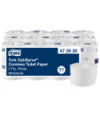 Tork OptiServe® Papel Higiénico sin Madril Blanco T7, Advanced, 2 capas, 24○×○820 hojas, 472630