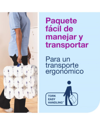 Tork OptiServe® Papel Higiénico sin Madril Blanco T7, Advanced, 2 capas, 24○×○820 hojas, 472630