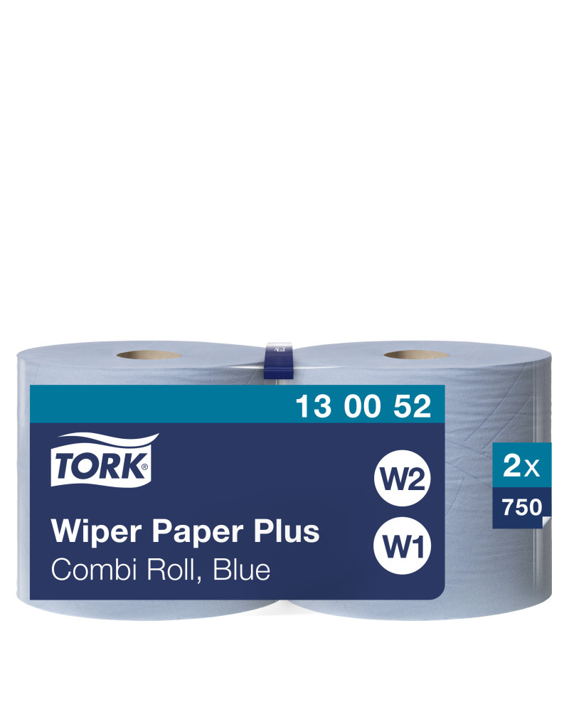 Tork Papel de Secado Extra Azul W1/2, Absorbente, 2 x 750 servicios, 130052