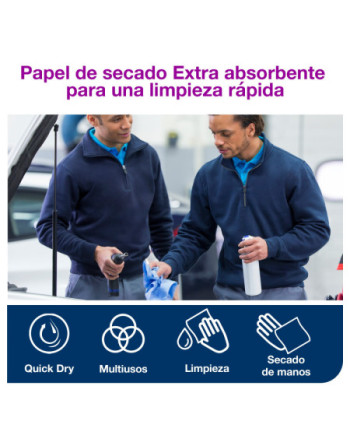 Tork Papel de Secado Extra Azul W1/2, Absorbente, 2 x 750 servicios, 130052
