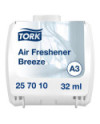 Tork Ambientador Constante con Recambio de Fragancia Brisa A3, Neutralizador de malos olores, 6 recambios, 257010
