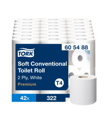 Tork Papel Higiénico Convencional Suave Premium - 2 Capas