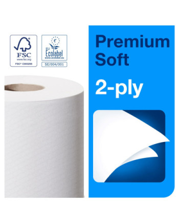 Tork Papel Higiénico Convencional Suave Premium - 2 Capas