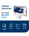 Tork SmartOne® Papel Higiénico Blanco T8, Advanced, 2 capas, 6 × 1150 servicios, 472242