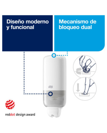 Tork Dispensador para Jabón Blanco S1/S11, Económico, Línea Elevation, 560000