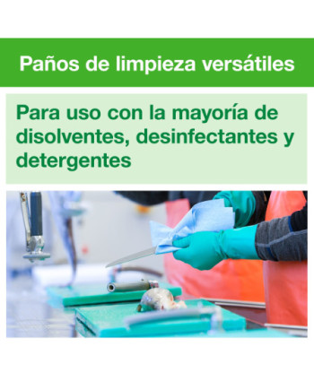 Tork Paño de Limpieza de Larga Duración Color Verde W8, Multiusos, 8 × 40 Paños, 194550