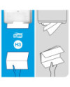 Tork Toalla de Mano de Papel Plegada en V Suave Blanco H3, 15 x 250 hojas, 290163
