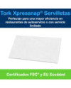 Tork Xpressnap® Servilleta Blanca para Dispensador N4, Universal, Plegado 1/4, 1 Capa, 1125 servilletas, 10840