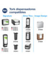 Tork Xpressnap® Servilleta Blanca para Dispensador N4, Universal, Plegado 1/4, 1 Capa, 1125 servilletas, 10840
