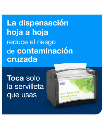 Tork Xpressnap® Servilleta Blanca para Dispensador N4, Universal, Plegado 1/4, 1 Capa, 1125 servilletas, 10840