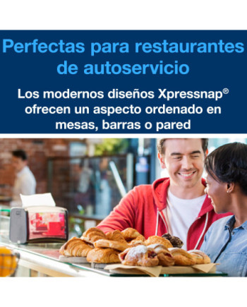 Tork Xpressnap® Servilleta Blanca para Dispensador N4, Universal, Plegado 1/4, 1 Capa, 1125 servilletas, 10840