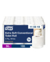 Tork Papel Higiénico Convencional Extrasuave Premium Blanco, 3 capas, 56 x 155 servicios, 110319