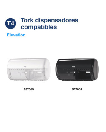 Tork Papel Higiénico Convencional Extrasuave Premium Blanco, 3 capas, 56 x 155 servicios, 110319