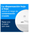 Tork SmartOne® Mini Papel Higiénico Blanco T9, Advanced, 2 capas, 12 × 620 servicios, 472193