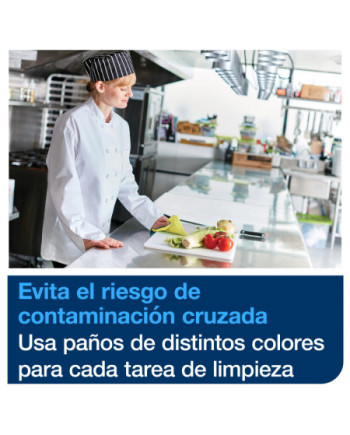 Tork Paño de Limpieza de Larga Duración Color Amarillo W8, Multiusos, 8 × 40 Paños, 194650