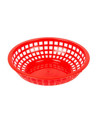 CESTA REDONDAS 20X5CM ROJO C/12