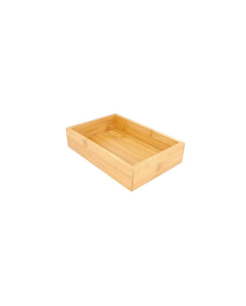 Caja de bambú 15,5×23×5 cm para buffet – Presentación ecológica